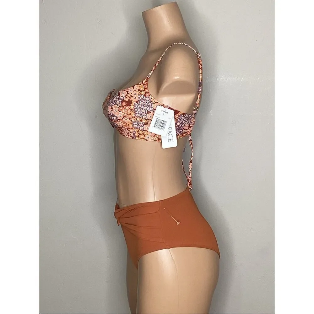 New. L*SPACE  floral bikini set. Small. Retails $198.